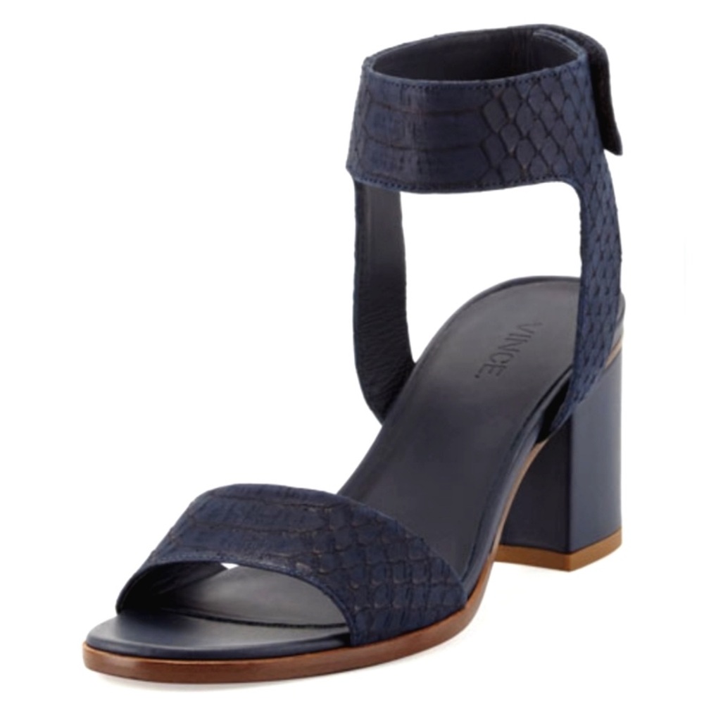 Vince Josslyn snake embossed city heel
